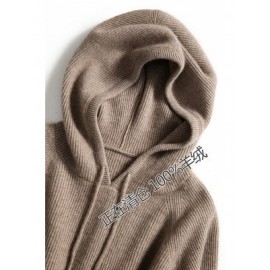 Women'S Hooded Thick Sweater | Autumn/Winter Solid Color Hoodie with Crew Neck