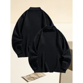American High Street Sweater for Men, Autumn/winter Mid-neck Top